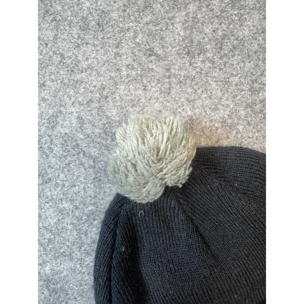 '47 Unisex Black Dallas Cowboys NFL Bam Bam Cuffed Pom Beanie Hat Mittens Set